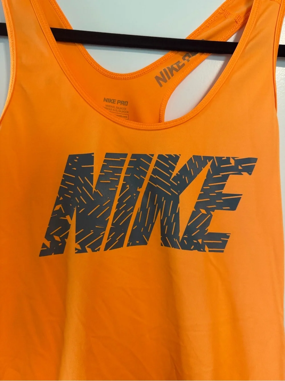 Nike Pro Orange Dri-FIT Racerback Tank Small
